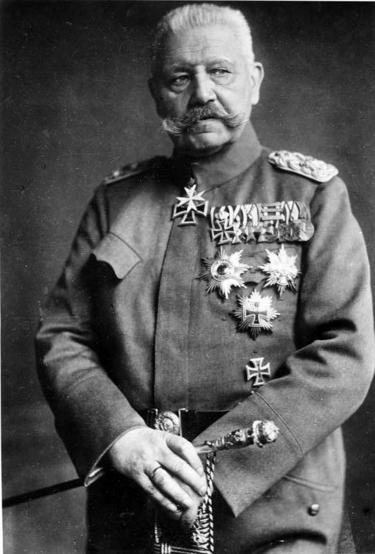 Пауль фон Гинденбург фото